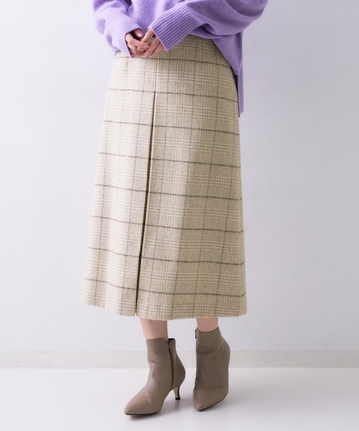 グレンチェックスカート