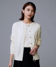 【洗える/アンサンブル可】ウールクルーカーディガン