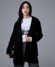 【洗える/ミドル丈/軽羽織り】ミラノリブカーディガン