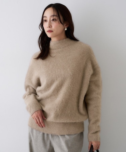 【大人な品格/ふわふわニット】フォックスカシミヤ コクーンニット