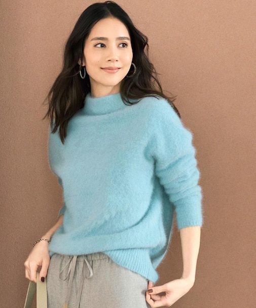 【大人な品格/ふわふわニット】フォックスカシミヤ コクーンニット