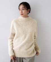 【大人な品格/ふわふわニット】フォックスカシミヤ コクーンニット