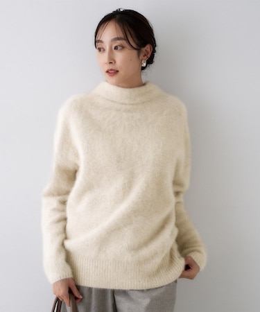 【大人な品格/ふわふわニット】フォックスカシミヤ コクーンニット