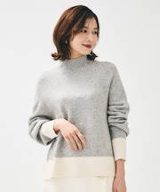 【8色展開/洗える】ウールカシミヤ ハイネックニット