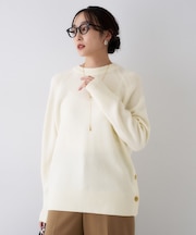 【重ね着もおすすめ/洗える】ウールカシミヤ クルーネックニット