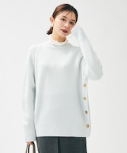 【重ね着もおすすめ/洗える】ウールカシミヤ クルーネックニット