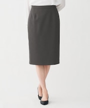 【通勤スーツ/オフィス】ドライメランジ タイトスカート