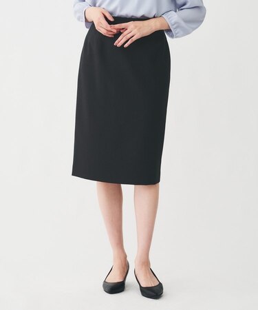 【通勤スーツ/オフィス】ドライメランジ タイトスカート
