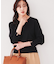 【アンサンブル可能/洗える】シルクウールカシミヤ Vネックニット