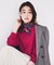 【アンサンブル可能/洗える】シルクウールカシミヤ Vネックニット