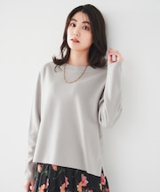 【アンサンブル可能/8色展開】ミラノリブ ワイドボートネックプルオーバーニット