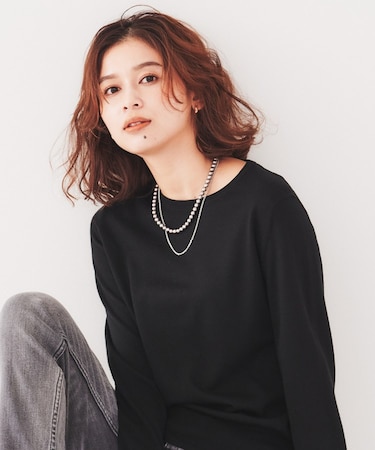 【アンサンブル可能/8色展開】ウール クルーネックプルオーバーニット