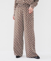 ジオメトリック柄イージーパンツ