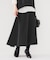 【セットアップ可能/スウェットライク】セミフレアニットスカート