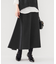 【セットアップ可能/スウェットライク】セミフレアニットスカート