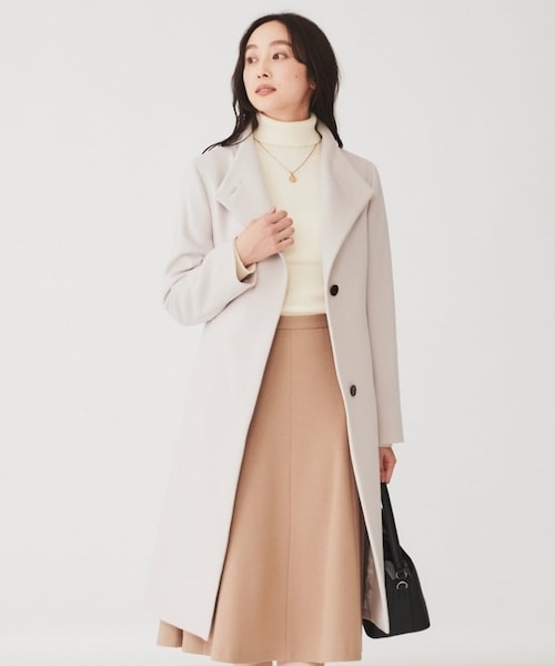 CHABANAIS / フード付きコート｜ベイジの通販｜&mall（アンドモール