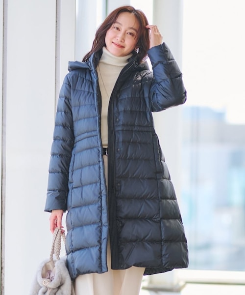 ダブルスタンダードclothing ロングダウンコートリバーシブルフード付き ダブルスタンダードclothing ロングダウンコートリバーシブル