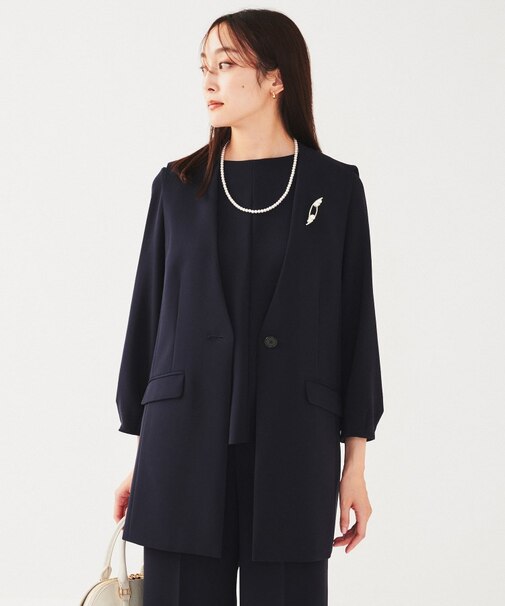 【セットアップ可能】カラーレスジレ