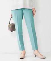 【後ろウエストゴム/きれいめ】ストレッチ テーパードパンツ