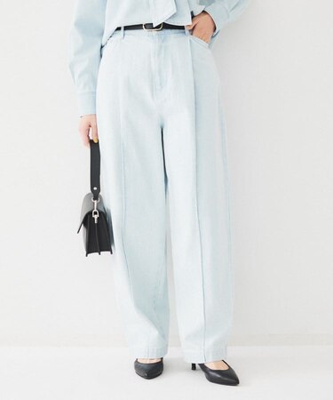 カーブシルエット ワイドデニム