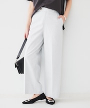 【清涼感/洗濯機洗い可】オックス クロップドワイドパンツ