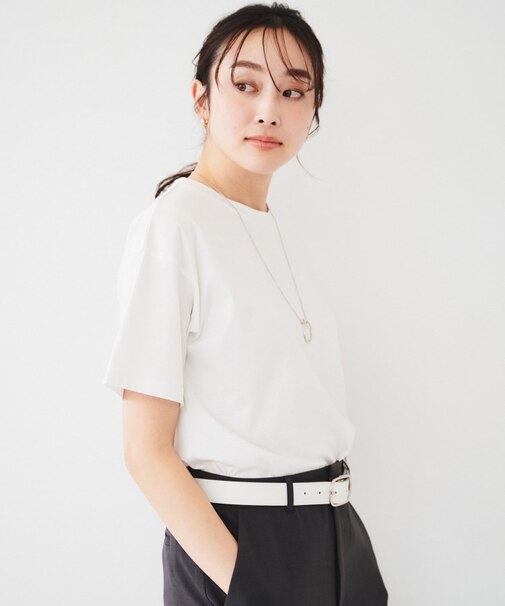 【接触冷感/抗菌防臭/マシンウォッシャブル】クリアスムース Tシャツ