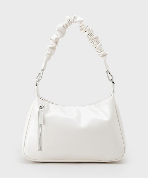 エナメルシャーリングハンドバッグ