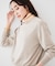 【アンサンブル可能/洗える】リネン混ベーシックプルオーバー