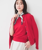 【11色展開/コットン100/アンサンブル可能】クルーカーディガン