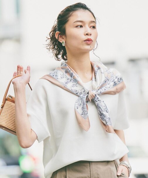 【12色展開/体型カバー/2way】バウンドスリーブニット