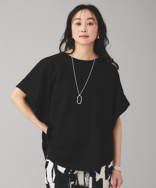 【Munich】ダブルフェイスブークレータックショルダートップス