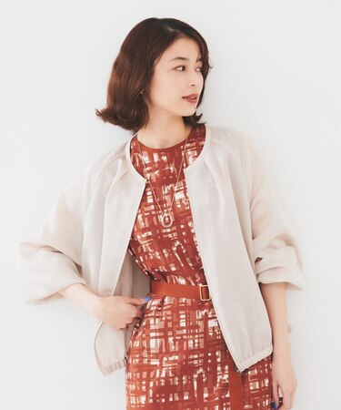 【トレンド/洗える/軽い】シアーブルゾン