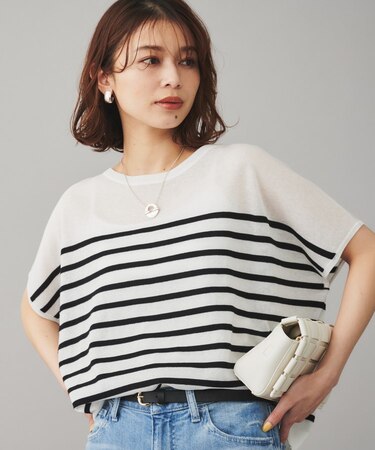 【TRADITIONAL WEATHERWEAR】LYNE KNIT SHEERプルオーバー