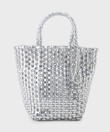 メタリックメッシュトート