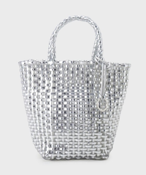 メタリックメッシュトート