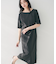 【きれいめ/上品/夏ワンピ】アシメネックワンピース