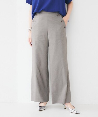 【ワイド/後ろウエストゴム】ヘンプマリンパンツ