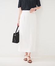 【後ろウエストゴム/ストレッチ性/オンオフ】ジャージナロースカート