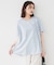 【UVカット/接触冷感/Tシャツ】異素材ドッキングペプラム