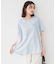 【UVカット/接触冷感/Tシャツ】異素材ドッキングペプラム