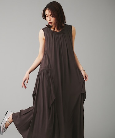 【SEADRAKE】デザインギャザーワンピース