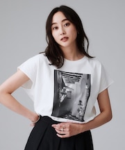 【コットン100/プリントロゴ】フォトTシャツ