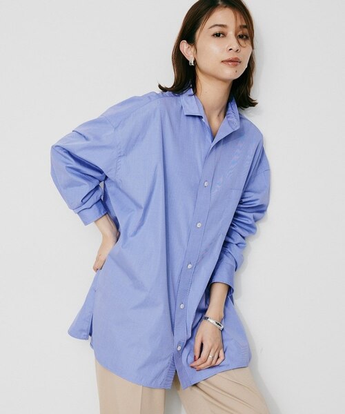 【美品】スピックアンドスパン TICCA スクエアビッグシャツ TICCA】スクエアビッグシャツ｜アンタイトルの通販｜&mall
