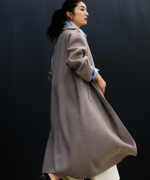 ロング丈/軽やか】テーラード リバーコート｜アンタイトルの通販