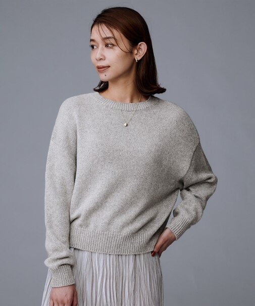 【セットアップ可能/ゆったりサイズ】ラメニットプルオーバー