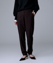 【暖か素材/ストレッチ性】裏起毛テーパードパンツ