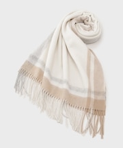 【名品／定番人気】ウールチェックストール