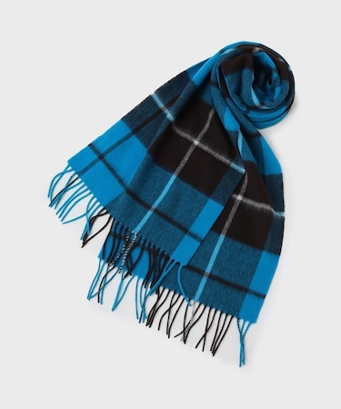 【名品／定番人気】ウールチェックマフラー