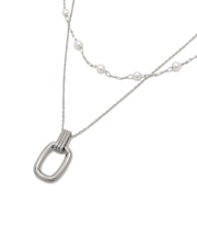 【ステンレス】MIXレイヤードチェーンネックレス