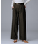 【ワイド/後ろゴム/シーズンレス】シルクネップツイードパンツ